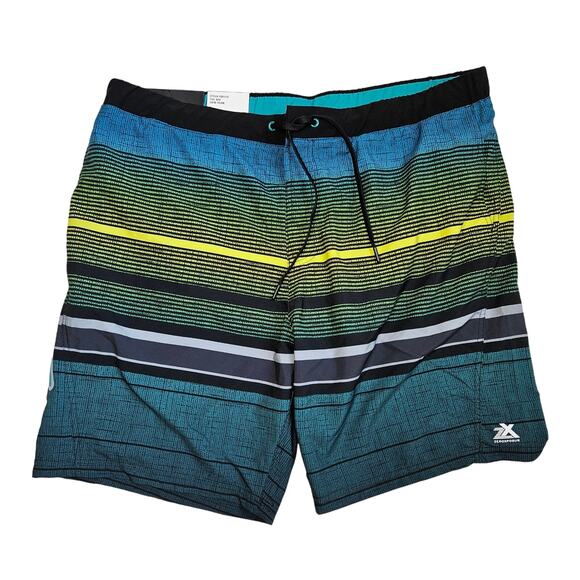 New Mens ZeroXposur Swim Trunks XXL Stretch Fabric Comfort Liner UV Protection - Picture 1 of 12
